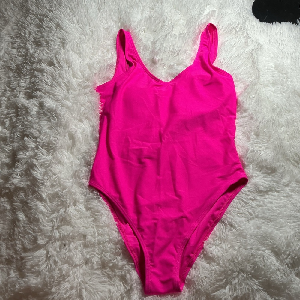 Cupshe Hot Pink One-Piece Swimsuit